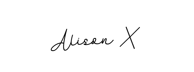 Alison X stylish signature style. Best Handwritten Sign (BallpointsItalic-DORy9) for my name. Handwritten Signature Collection Ideas for my name Alison X. Alison X signature style 11 images and pictures png