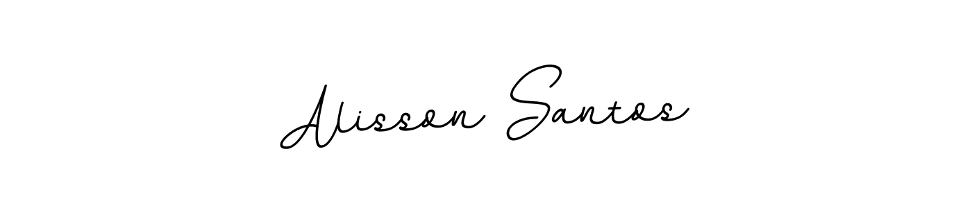 Make a beautiful signature design for name Alisson Santos. Use this online signature maker to create a handwritten signature for free. Alisson Santos signature style 11 images and pictures png