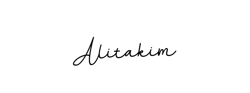 You should practise on your own different ways (BallpointsItalic-DORy9) to write your name (Alitakim) in signature. don't let someone else do it for you. Alitakim signature style 11 images and pictures png