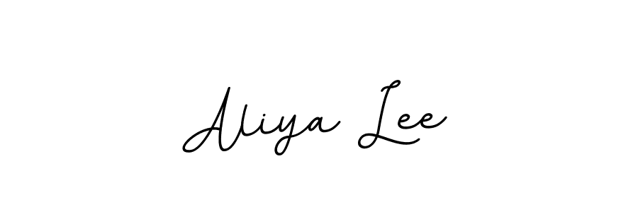 Aliya Lee stylish signature style. Best Handwritten Sign (BallpointsItalic-DORy9) for my name. Handwritten Signature Collection Ideas for my name Aliya Lee. Aliya Lee signature style 11 images and pictures png