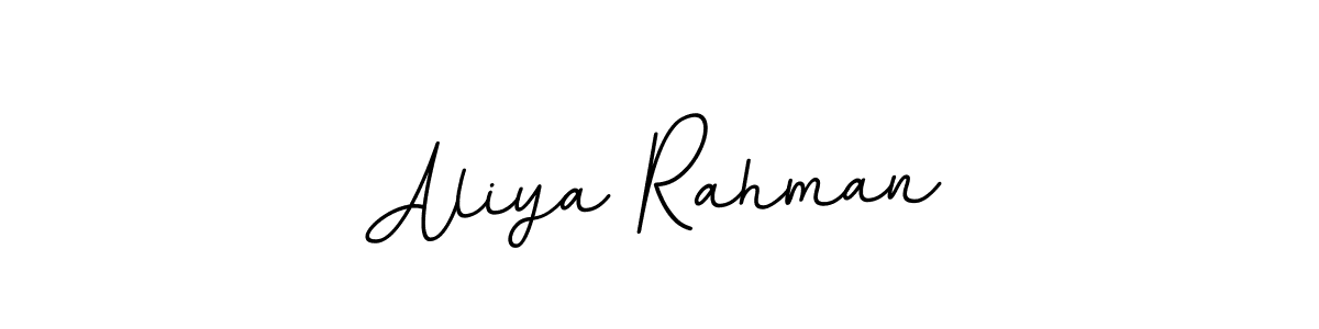 if you are searching for the best signature style for your name Aliya Rahman. so please give up your signature search. here we have designed multiple signature styles  using BallpointsItalic-DORy9. Aliya Rahman signature style 11 images and pictures png