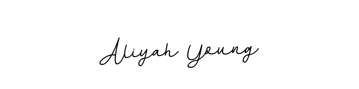 Make a beautiful signature design for name Aliyah Young. With this signature (BallpointsItalic-DORy9) style, you can create a handwritten signature for free. Aliyah Young signature style 11 images and pictures png