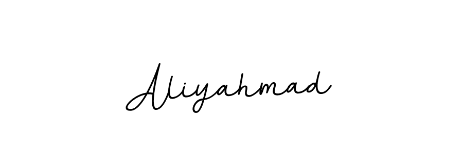 It looks lik you need a new signature style for name Aliyahmad. Design unique handwritten (BallpointsItalic-DORy9) signature with our free signature maker in just a few clicks. Aliyahmad signature style 11 images and pictures png