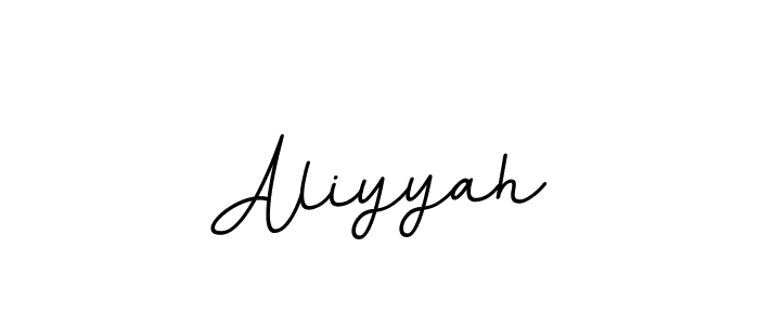 Design your own signature with our free online signature maker. With this signature software, you can create a handwritten (BallpointsItalic-DORy9) signature for name Aliyyah. Aliyyah signature style 11 images and pictures png