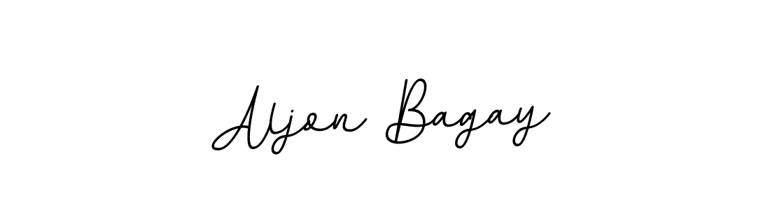 The best way (BallpointsItalic-DORy9) to make a short signature is to pick only two or three words in your name. The name Aljon Bagay include a total of six letters. For converting this name. Aljon Bagay signature style 11 images and pictures png