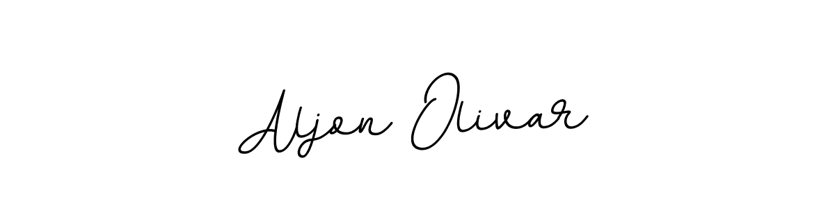 How to make Aljon Olivar signature? BallpointsItalic-DORy9 is a professional autograph style. Create handwritten signature for Aljon Olivar name. Aljon Olivar signature style 11 images and pictures png