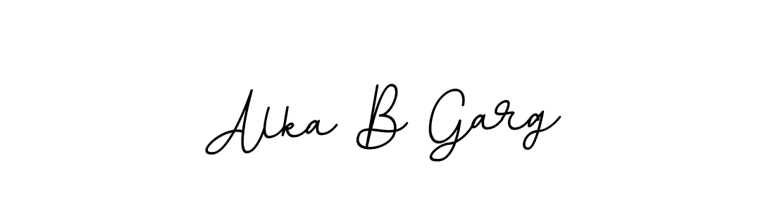 You should practise on your own different ways (BallpointsItalic-DORy9) to write your name (Alka B Garg) in signature. don't let someone else do it for you. Alka B Garg signature style 11 images and pictures png