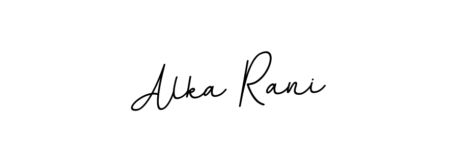 Design your own signature with our free online signature maker. With this signature software, you can create a handwritten (BallpointsItalic-DORy9) signature for name Alka Rani. Alka Rani signature style 11 images and pictures png