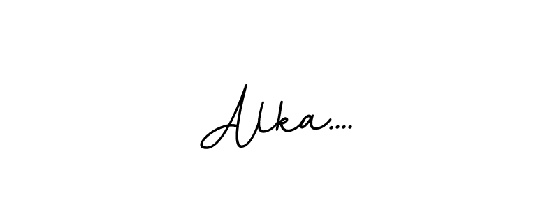if you are searching for the best signature style for your name Alka..... so please give up your signature search. here we have designed multiple signature styles  using BallpointsItalic-DORy9. Alka.... signature style 11 images and pictures png