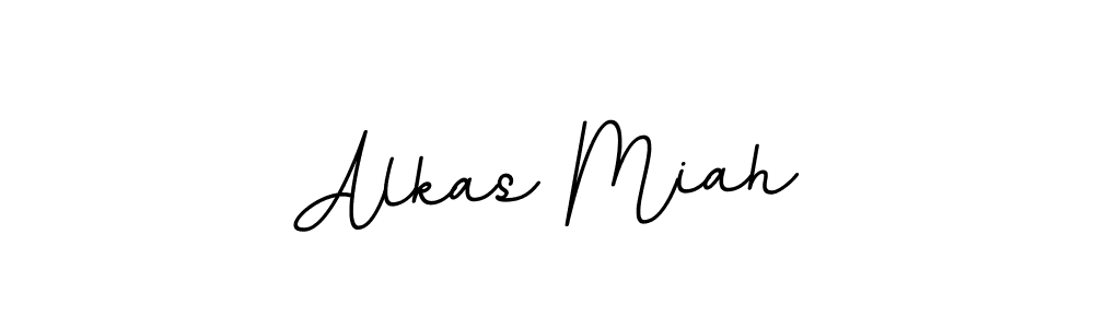 Use a signature maker to create a handwritten signature online. With this signature software, you can design (BallpointsItalic-DORy9) your own signature for name Alkas Miah. Alkas Miah signature style 11 images and pictures png
