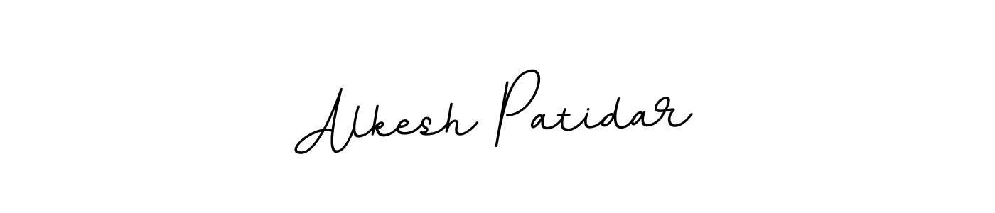 Use a signature maker to create a handwritten signature online. With this signature software, you can design (BallpointsItalic-DORy9) your own signature for name Alkesh Patidar. Alkesh Patidar signature style 11 images and pictures png