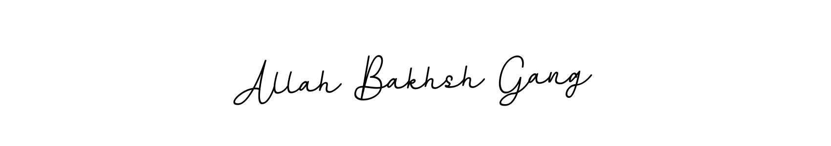 Create a beautiful signature design for name Allah Bakhsh Gang. With this signature (BallpointsItalic-DORy9) fonts, you can make a handwritten signature for free. Allah Bakhsh Gang signature style 11 images and pictures png