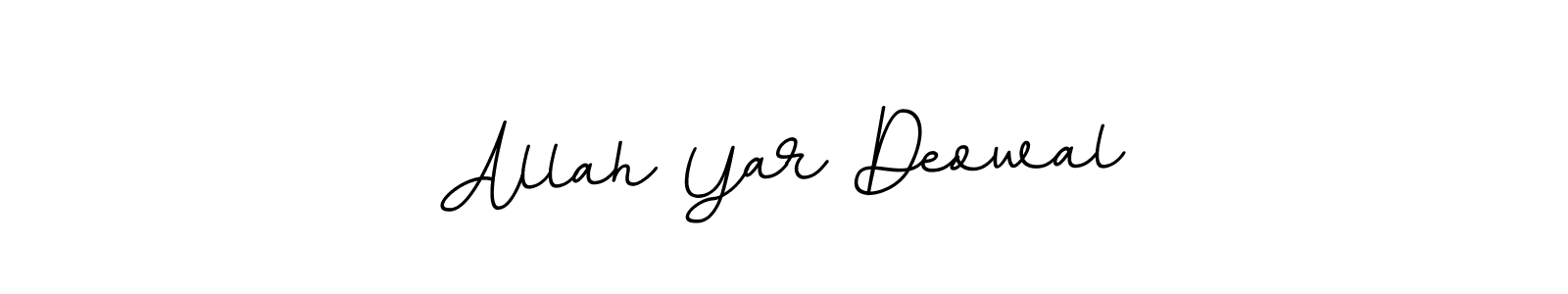Design your own signature with our free online signature maker. With this signature software, you can create a handwritten (BallpointsItalic-DORy9) signature for name Allah Yar Deowal. Allah Yar Deowal signature style 11 images and pictures png