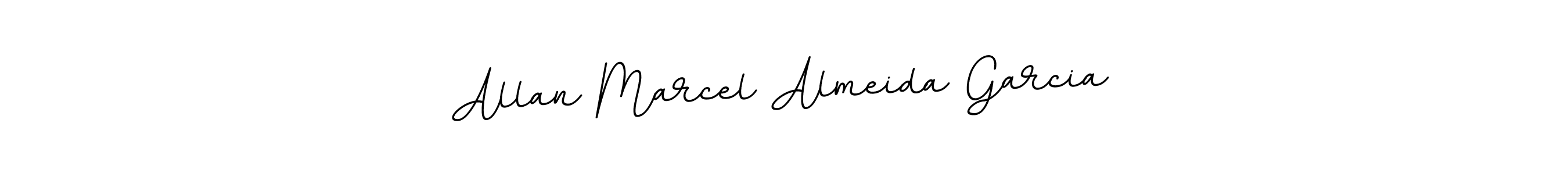 Allan Marcel Almeida Garcia stylish signature style. Best Handwritten Sign (BallpointsItalic-DORy9) for my name. Handwritten Signature Collection Ideas for my name Allan Marcel Almeida Garcia. Allan Marcel Almeida Garcia signature style 11 images and pictures png