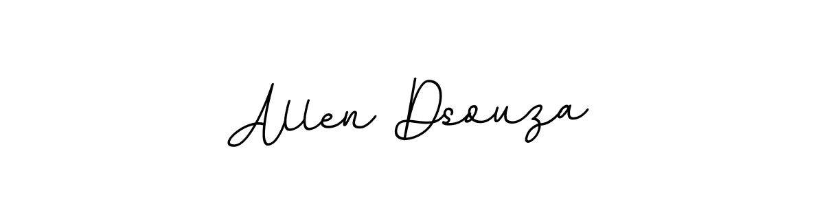 Create a beautiful signature design for name Allen Dsouza. With this signature (BallpointsItalic-DORy9) fonts, you can make a handwritten signature for free. Allen Dsouza signature style 11 images and pictures png