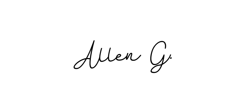 Make a beautiful signature design for name Allen G.. Use this online signature maker to create a handwritten signature for free. Allen G. signature style 11 images and pictures png