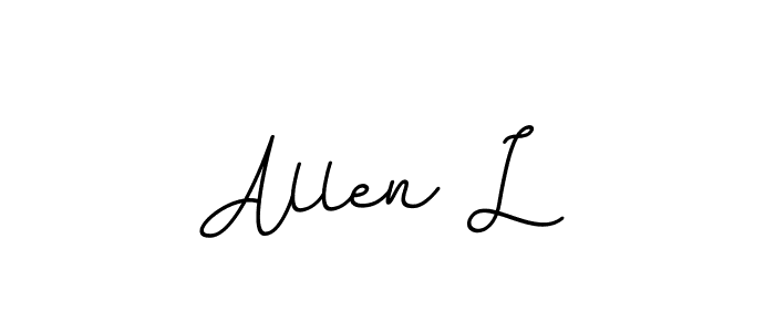 Make a beautiful signature design for name Allen L. Use this online signature maker to create a handwritten signature for free. Allen L signature style 11 images and pictures png