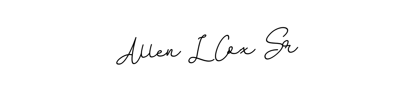 The best way (BallpointsItalic-DORy9) to make a short signature is to pick only two or three words in your name. The name Allen L Cox Sr include a total of six letters. For converting this name. Allen L Cox Sr signature style 11 images and pictures png