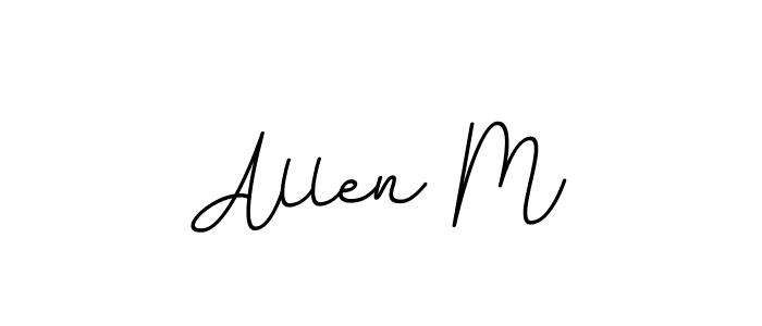 Also You can easily find your signature by using the search form. We will create Allen M name handwritten signature images for you free of cost using BallpointsItalic-DORy9 sign style. Allen M signature style 11 images and pictures png
