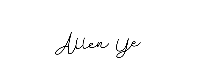 Allen Ye stylish signature style. Best Handwritten Sign (BallpointsItalic-DORy9) for my name. Handwritten Signature Collection Ideas for my name Allen Ye. Allen Ye signature style 11 images and pictures png