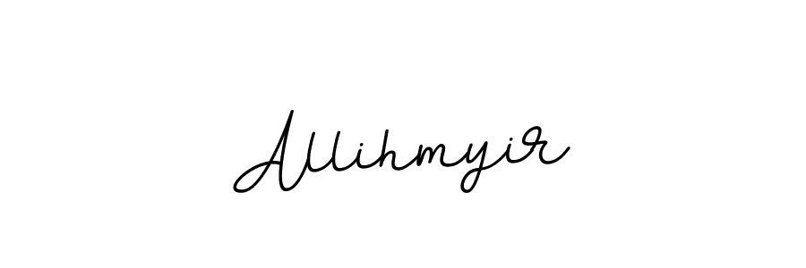 How to make Allihmyir name signature. Use BallpointsItalic-DORy9 style for creating short signs online. This is the latest handwritten sign. Allihmyir signature style 11 images and pictures png