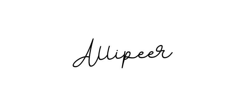 Design your own signature with our free online signature maker. With this signature software, you can create a handwritten (BallpointsItalic-DORy9) signature for name Allipeer. Allipeer signature style 11 images and pictures png