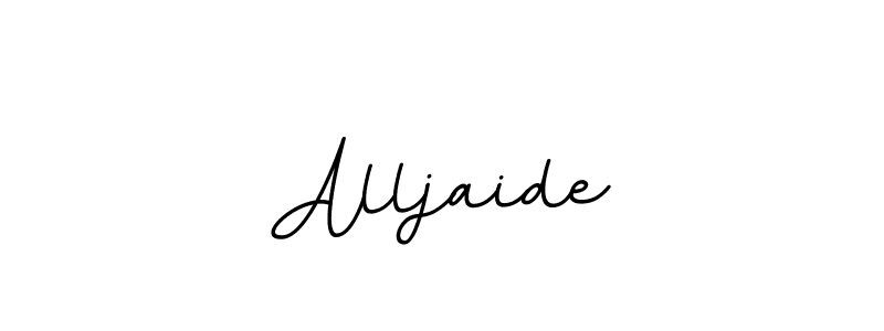 Design your own signature with our free online signature maker. With this signature software, you can create a handwritten (BallpointsItalic-DORy9) signature for name Alljaide. Alljaide signature style 11 images and pictures png
