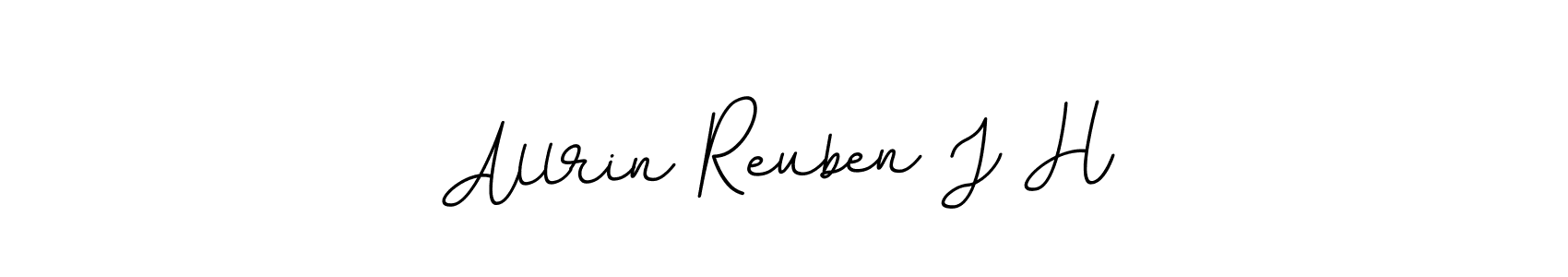 Create a beautiful signature design for name Allrin Reuben J H. With this signature (BallpointsItalic-DORy9) fonts, you can make a handwritten signature for free. Allrin Reuben J H signature style 11 images and pictures png