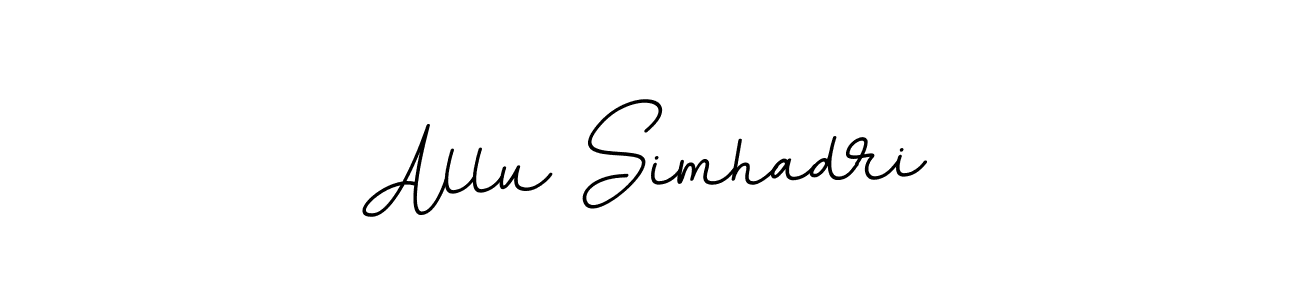 Similarly BallpointsItalic-DORy9 is the best handwritten signature design. Signature creator online .You can use it as an online autograph creator for name Allu Simhadri. Allu Simhadri signature style 11 images and pictures png