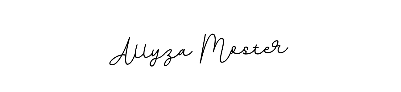 You should practise on your own different ways (BallpointsItalic-DORy9) to write your name (Allyza Moster) in signature. don't let someone else do it for you. Allyza Moster signature style 11 images and pictures png