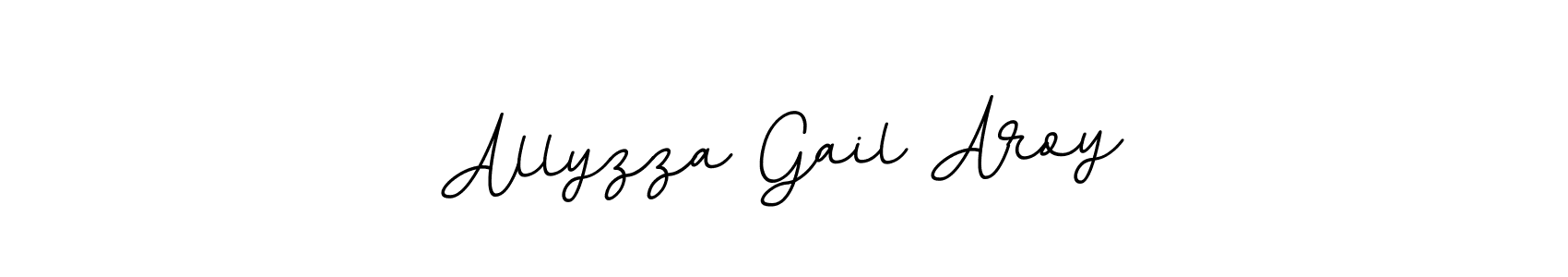 Allyzza Gail Aroy stylish signature style. Best Handwritten Sign (BallpointsItalic-DORy9) for my name. Handwritten Signature Collection Ideas for my name Allyzza Gail Aroy. Allyzza Gail Aroy signature style 11 images and pictures png