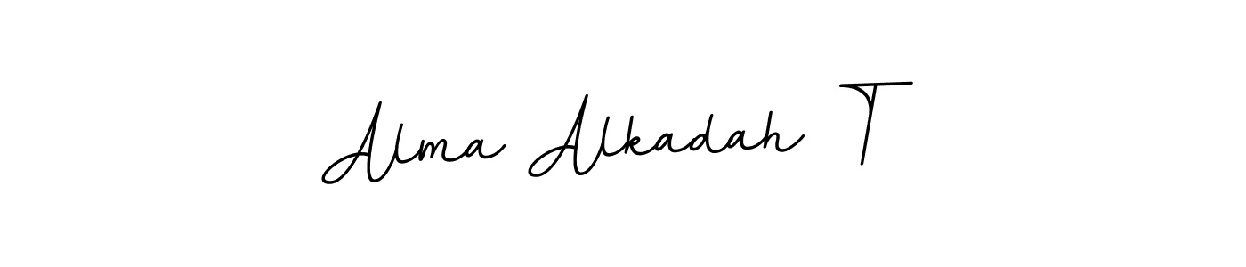 It looks lik you need a new signature style for name Alma Alkadah T. Design unique handwritten (BallpointsItalic-DORy9) signature with our free signature maker in just a few clicks. Alma Alkadah T signature style 11 images and pictures png