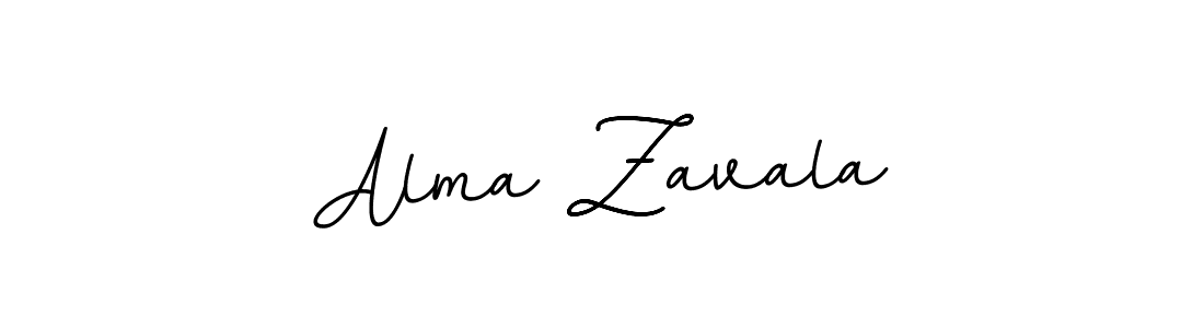 How to make Alma Zavala name signature. Use BallpointsItalic-DORy9 style for creating short signs online. This is the latest handwritten sign. Alma Zavala signature style 11 images and pictures png