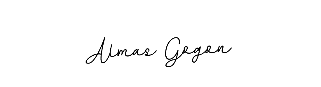 if you are searching for the best signature style for your name Almas Gogon. so please give up your signature search. here we have designed multiple signature styles  using BallpointsItalic-DORy9. Almas Gogon signature style 11 images and pictures png