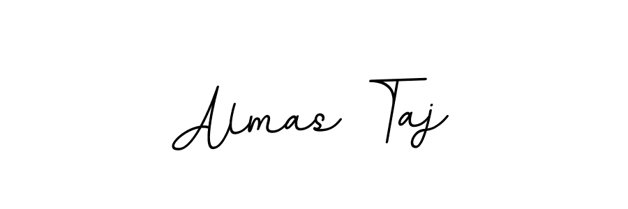 You should practise on your own different ways (BallpointsItalic-DORy9) to write your name (Almas Taj) in signature. don't let someone else do it for you. Almas Taj signature style 11 images and pictures png