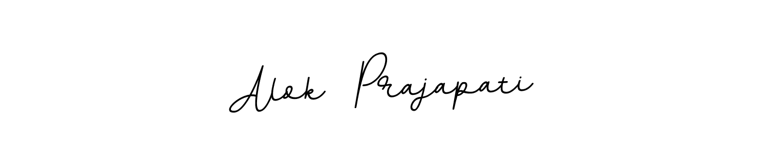 Create a beautiful signature design for name Alok  Prajapati. With this signature (BallpointsItalic-DORy9) fonts, you can make a handwritten signature for free. Alok  Prajapati signature style 11 images and pictures png