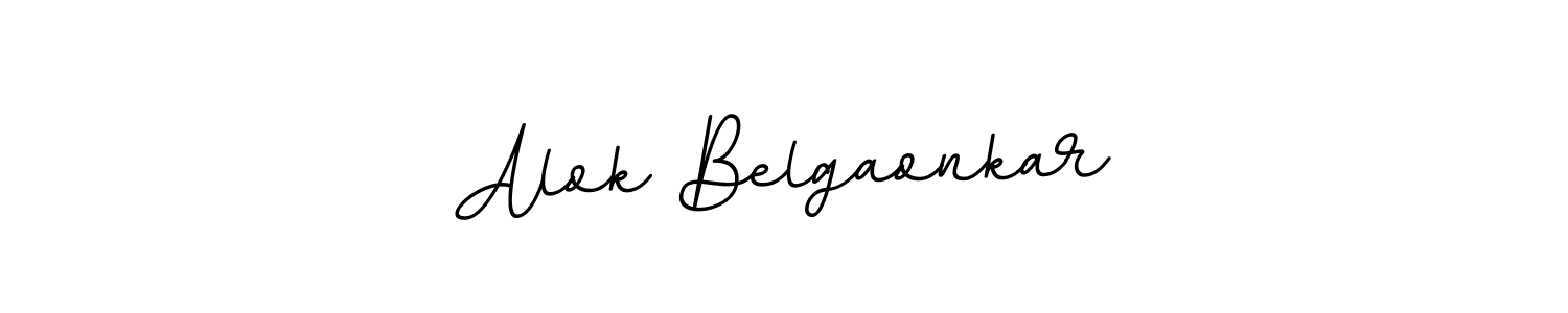 This is the best signature style for the Alok Belgaonkar name. Also you like these signature font (BallpointsItalic-DORy9). Mix name signature. Alok Belgaonkar signature style 11 images and pictures png