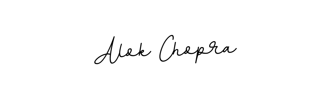 How to make Alok Chopra name signature. Use BallpointsItalic-DORy9 style for creating short signs online. This is the latest handwritten sign. Alok Chopra signature style 11 images and pictures png