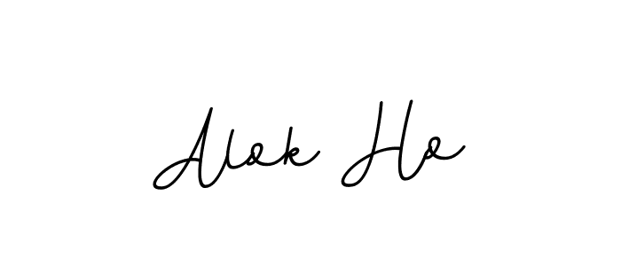 How to make Alok Ho signature? BallpointsItalic-DORy9 is a professional autograph style. Create handwritten signature for Alok Ho name. Alok Ho signature style 11 images and pictures png