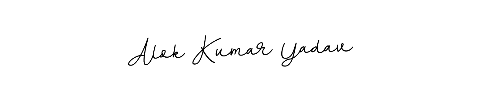 Use a signature maker to create a handwritten signature online. With this signature software, you can design (BallpointsItalic-DORy9) your own signature for name Alok Kumar Yadav. Alok Kumar Yadav signature style 11 images and pictures png