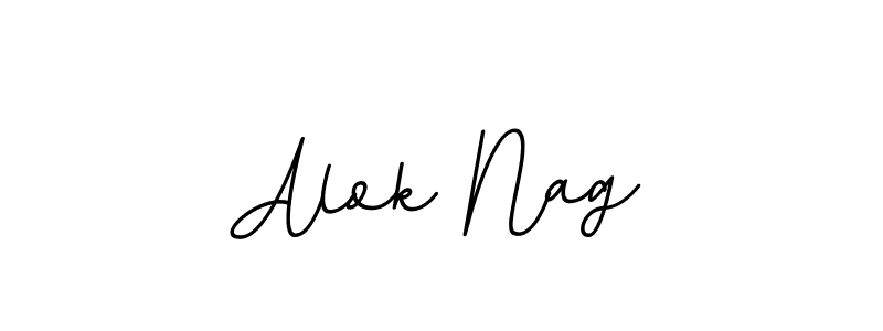 The best way (BallpointsItalic-DORy9) to make a short signature is to pick only two or three words in your name. The name Alok Nag include a total of six letters. For converting this name. Alok Nag signature style 11 images and pictures png