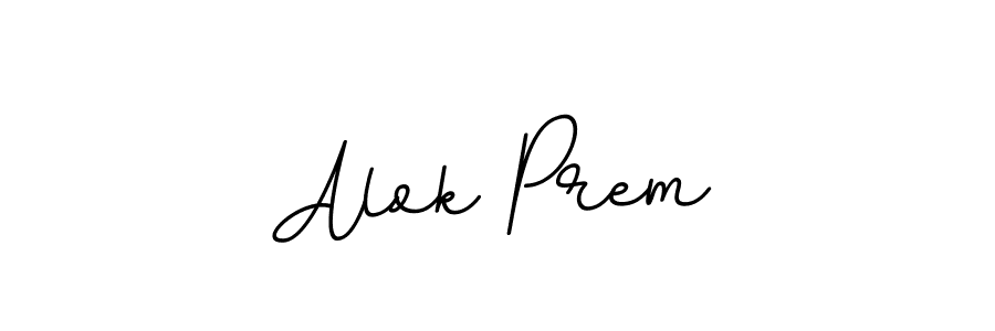 Make a beautiful signature design for name Alok Prem. With this signature (BallpointsItalic-DORy9) style, you can create a handwritten signature for free. Alok Prem signature style 11 images and pictures png
