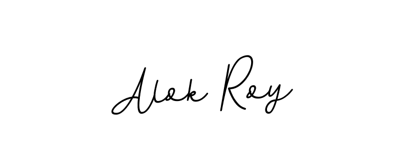 The best way (BallpointsItalic-DORy9) to make a short signature is to pick only two or three words in your name. The name Alok Roy include a total of six letters. For converting this name. Alok Roy signature style 11 images and pictures png