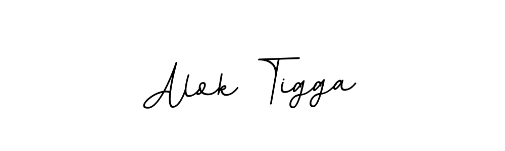 Alok Tigga stylish signature style. Best Handwritten Sign (BallpointsItalic-DORy9) for my name. Handwritten Signature Collection Ideas for my name Alok Tigga. Alok Tigga signature style 11 images and pictures png
