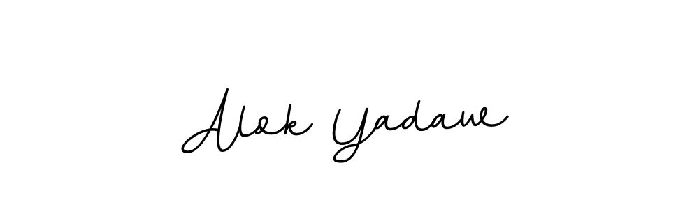 Use a signature maker to create a handwritten signature online. With this signature software, you can design (BallpointsItalic-DORy9) your own signature for name Alok Yadaw. Alok Yadaw signature style 11 images and pictures png