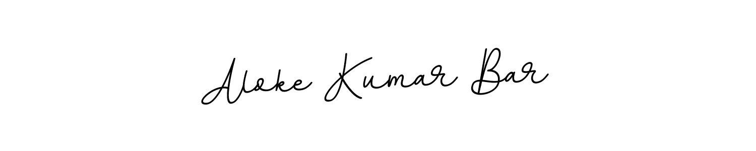 You should practise on your own different ways (BallpointsItalic-DORy9) to write your name (Aloke Kumar Bar) in signature. don't let someone else do it for you. Aloke Kumar Bar signature style 11 images and pictures png