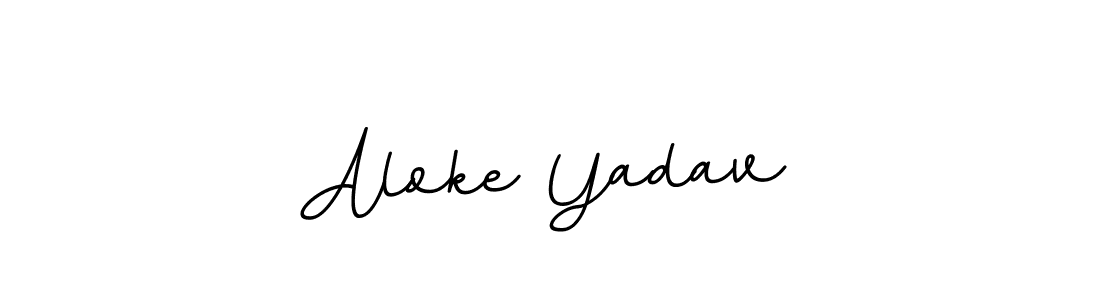 Also we have Aloke Yadav name is the best signature style. Create professional handwritten signature collection using BallpointsItalic-DORy9 autograph style. Aloke Yadav signature style 11 images and pictures png