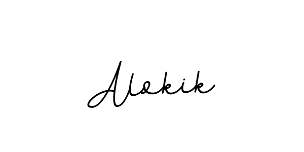 Alokik stylish signature style. Best Handwritten Sign (BallpointsItalic-DORy9) for my name. Handwritten Signature Collection Ideas for my name Alokik. Alokik signature style 11 images and pictures png