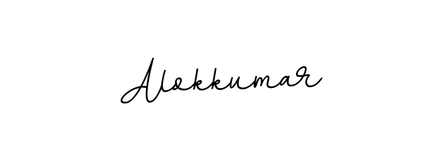 Create a beautiful signature design for name Alokkumar. With this signature (BallpointsItalic-DORy9) fonts, you can make a handwritten signature for free. Alokkumar signature style 11 images and pictures png