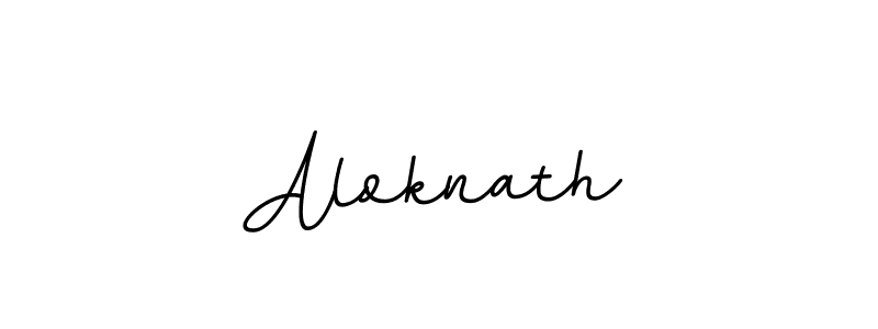 Aloknath stylish signature style. Best Handwritten Sign (BallpointsItalic-DORy9) for my name. Handwritten Signature Collection Ideas for my name Aloknath. Aloknath signature style 11 images and pictures png